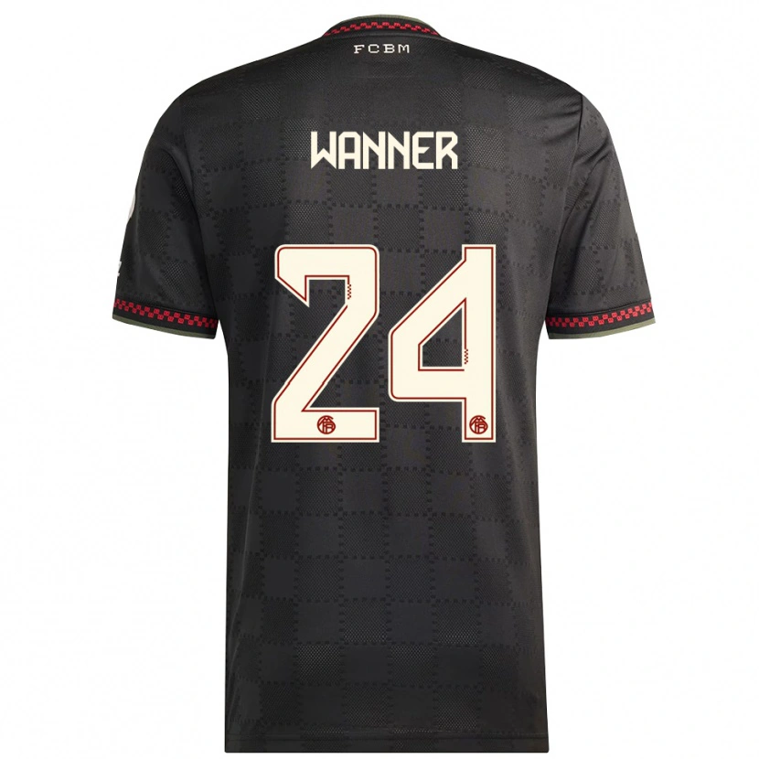 Danxen Herren Paul Wanner #24 Schwarz Weiß Ausweichtrikot Trikot 2025/26 T-Shirt