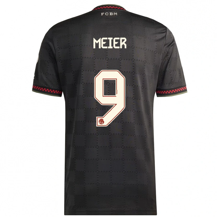 Danxen Herren Richard Meier #9 Schwarz Weiß Ausweichtrikot Trikot 2025/26 T-Shirt
