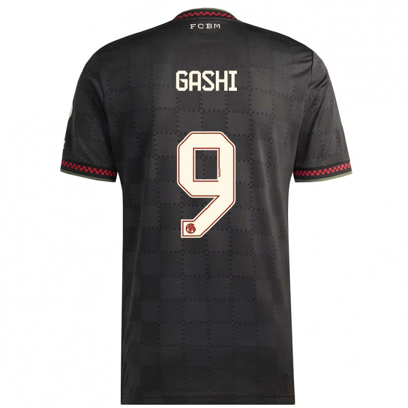 Danxen Herren Yll Gashi #9 Schwarz Weiß Ausweichtrikot Trikot 2025/26 T-Shirt