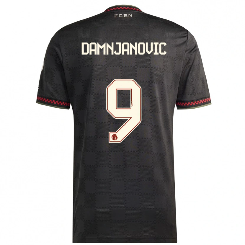 Danxen Herren Jovana Damnjanovic #9 Schwarz Weiß Ausweichtrikot Trikot 2025/26 T-Shirt