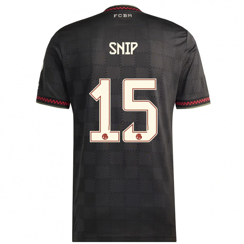 Danxen Herren Roy Snip #15 Schwarz Weiß Ausweichtrikot Trikot 2025/26 T-Shirt