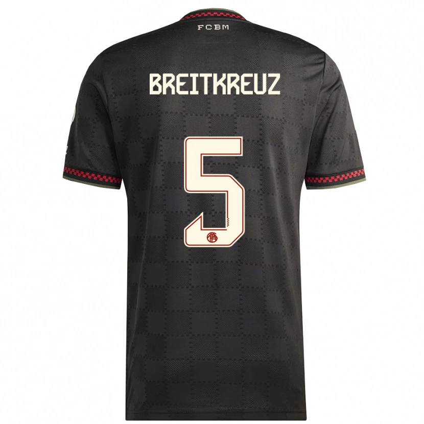 Danxen Herren Steve Breitkreuz #5 Schwarz Weiß Ausweichtrikot Trikot 2025/26 T-Shirt