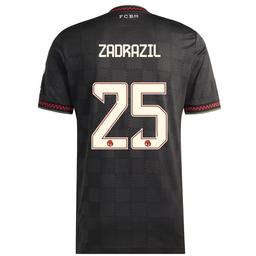 Danxen Herren Sarah Zadrazil #25 Schwarz Weiß Ausweichtrikot Trikot 2025/26 T-Shirt