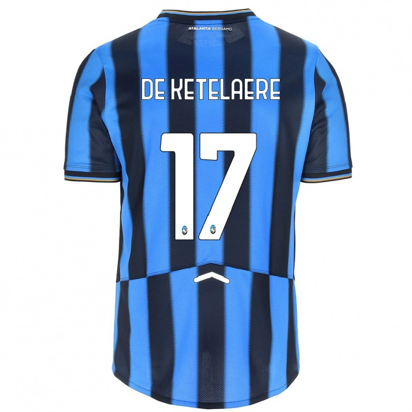 Danxen Damen Charles De Ketelaere #17 Himmelblau Schwarz Heimtrikot Trikot 2025/26 T-Shirt