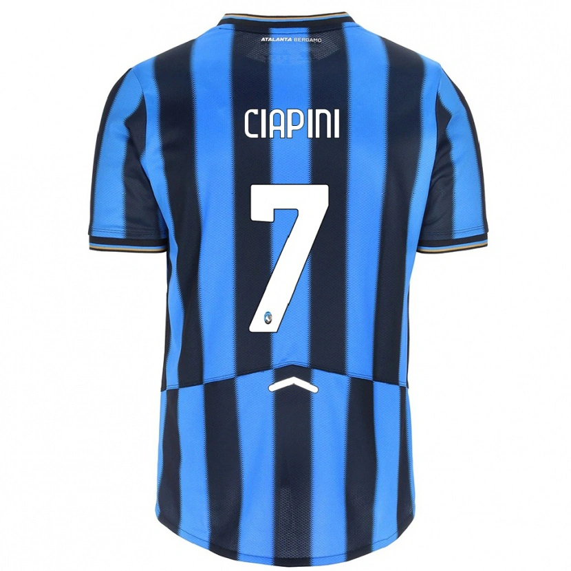 Danxen Damen Adriano Ciapini #7 Himmelblau Schwarz Heimtrikot Trikot 2025/26 T-Shirt