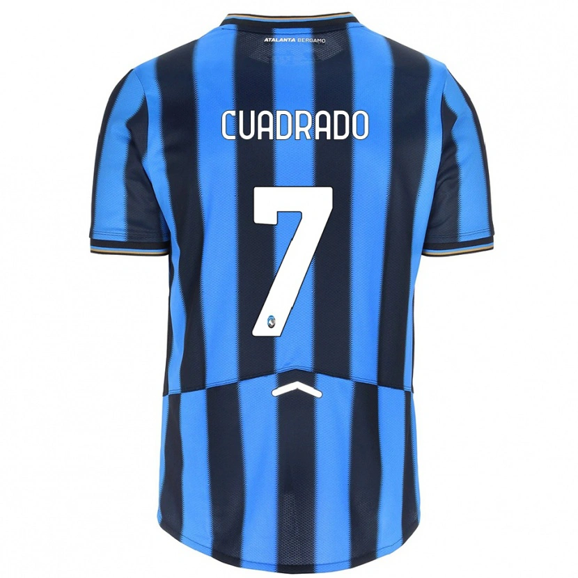 Danxen Damen Juan Cuadrado #7 Himmelblau Schwarz Heimtrikot Trikot 2025/26 T-Shirt