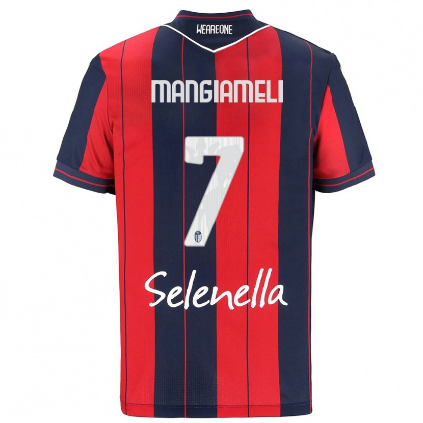 Danxen Damen Federico Mangiameli #7 Rot Marineblau Heimtrikot Trikot 2025/26 T-Shirt