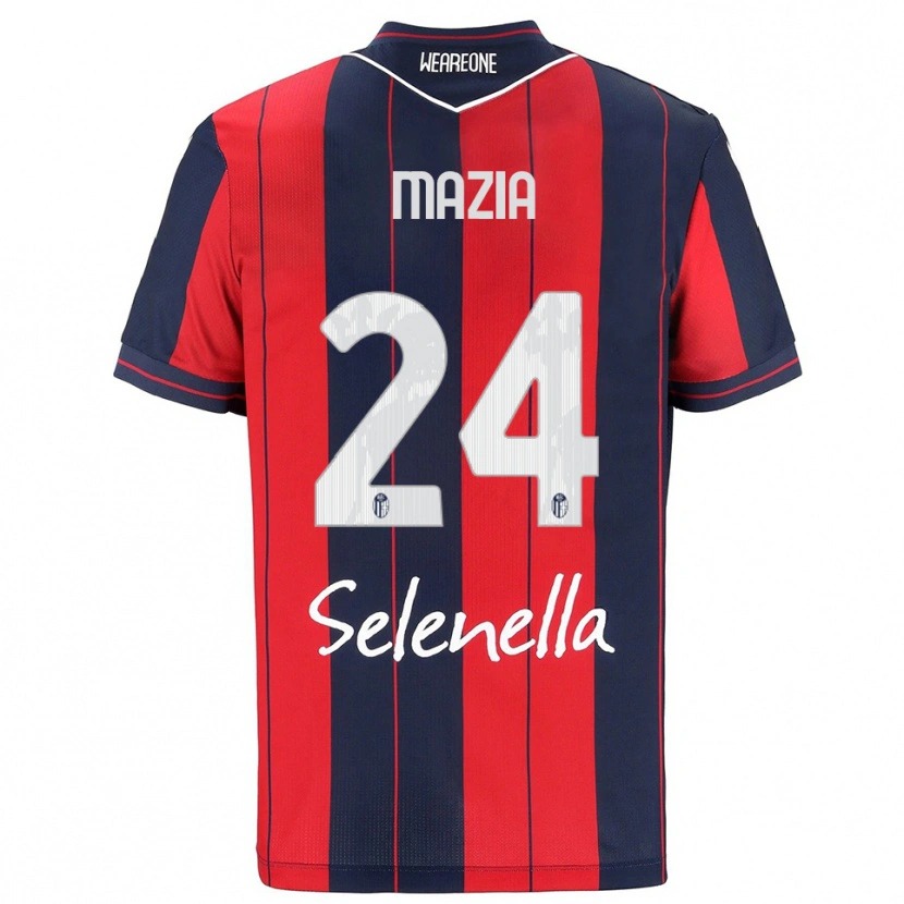 Danxen Damen Andrea Mazia #24 Rot Marineblau Heimtrikot Trikot 2025/26 T-Shirt