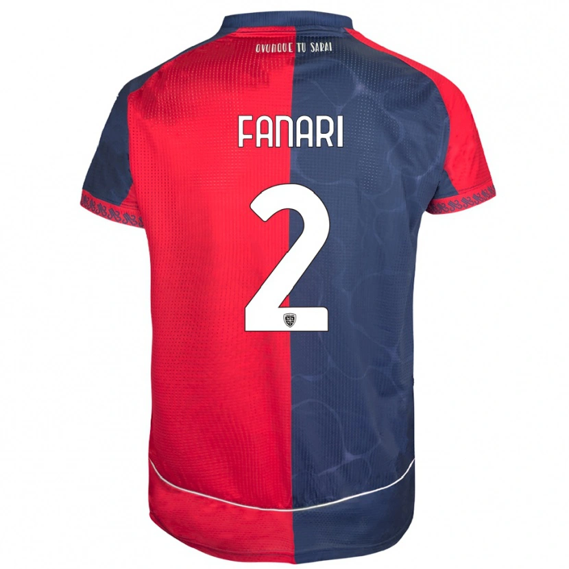 Danxen Damen Leonardo Fanari #2 Rot Marineblau Heimtrikot Trikot 2025/26 T-Shirt