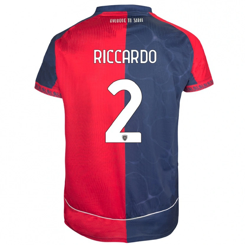 Danxen Damen Riccardo Congiu #2 Rot Marineblau Heimtrikot Trikot 2025/26 T-Shirt