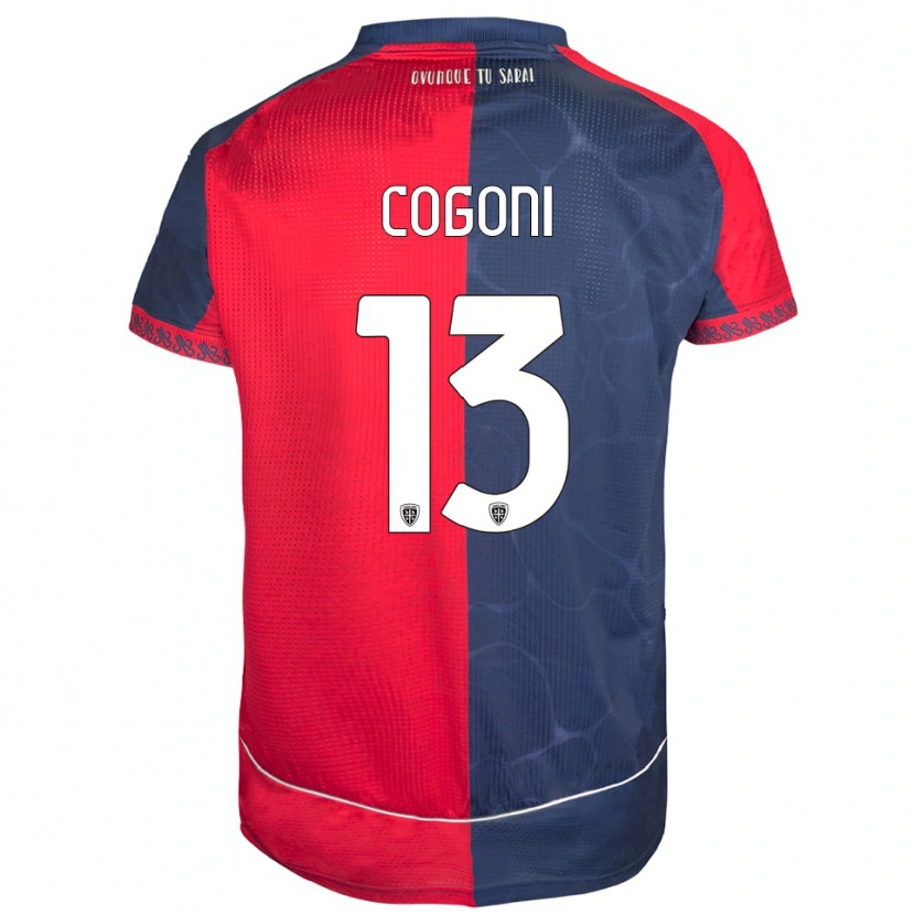 Danxen Damen Andrea Cogoni #13 Rot Marineblau Heimtrikot Trikot 2025/26 T-Shirt