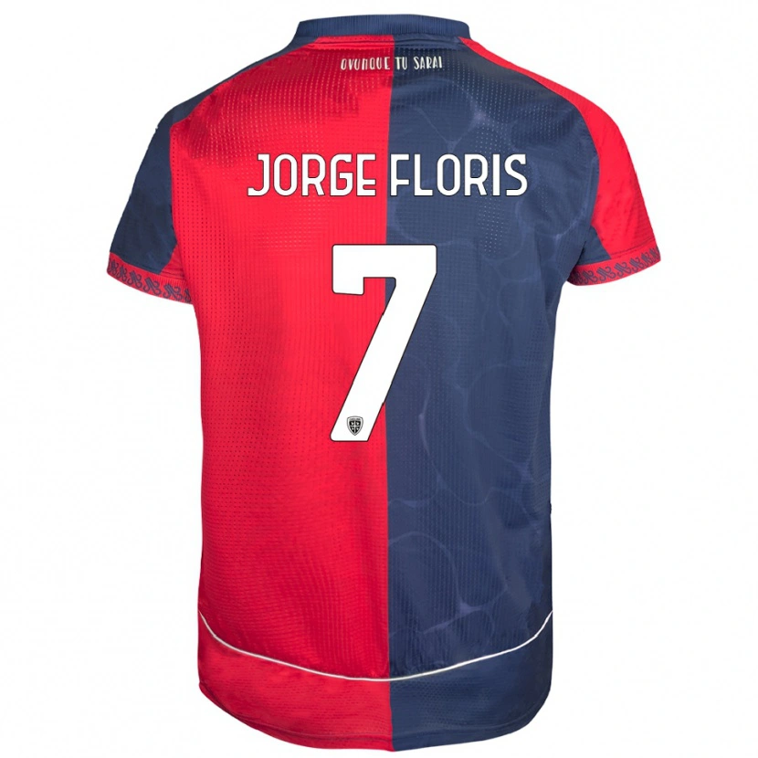 Danxen Damen Nicolò Jorge Floris #7 Rot Marineblau Heimtrikot Trikot 2025/26 T-Shirt