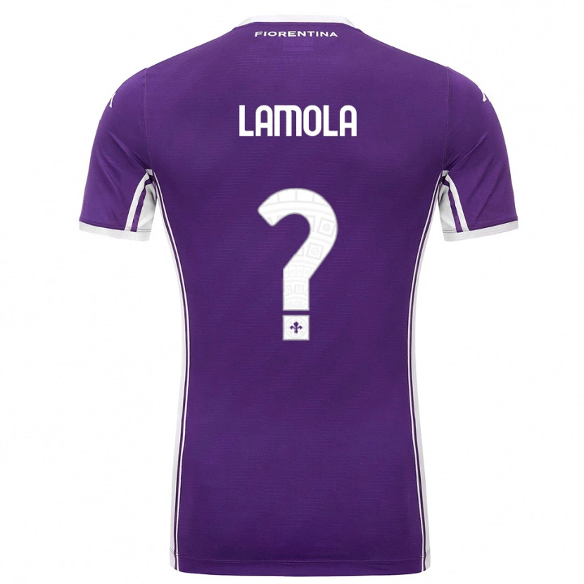 Danxen Damen Lorenzo Lamola #0 Lila Weiß Heimtrikot Trikot 2025/26 T-Shirt