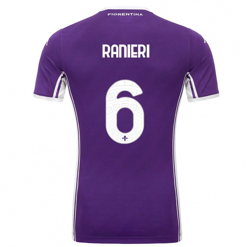 Danxen Damen Luca Ranieri #6 Lila Weiß Heimtrikot Trikot 2025/26 T-Shirt