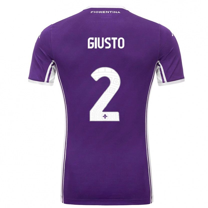 Danxen Damen Gabriele Giusto #2 Lila Weiß Heimtrikot Trikot 2025/26 T-Shirt