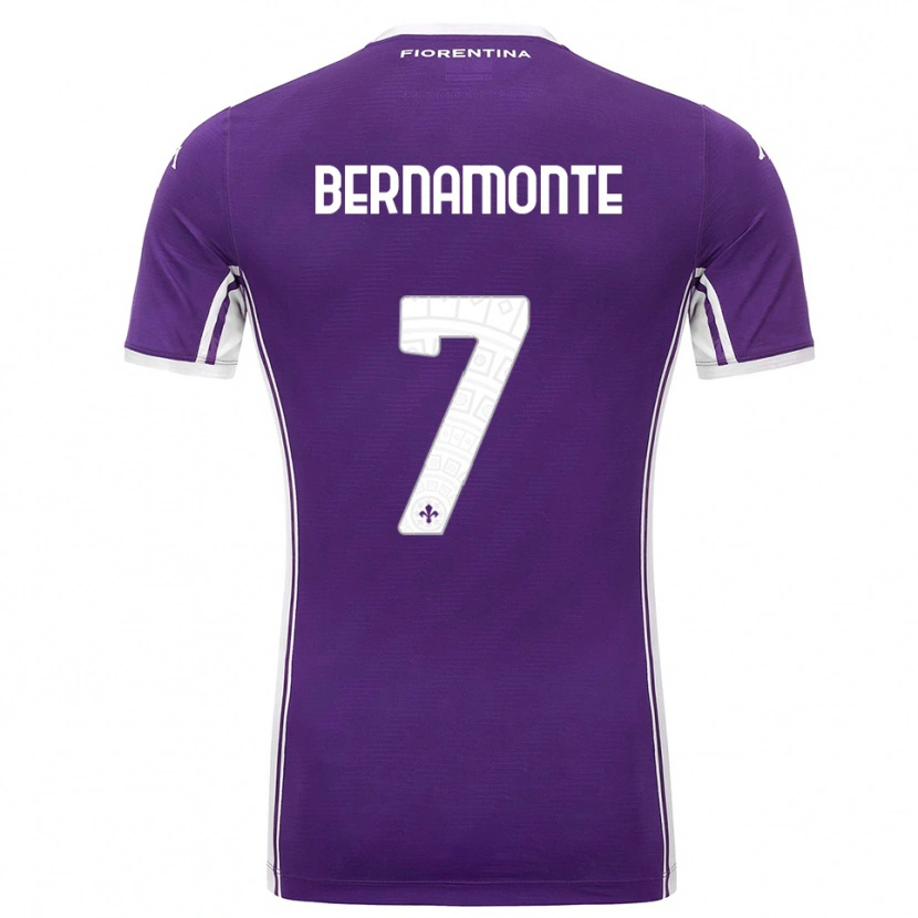 Danxen Damen Lorenzo Bernamonte #7 Lila Weiß Heimtrikot Trikot 2025/26 T-Shirt