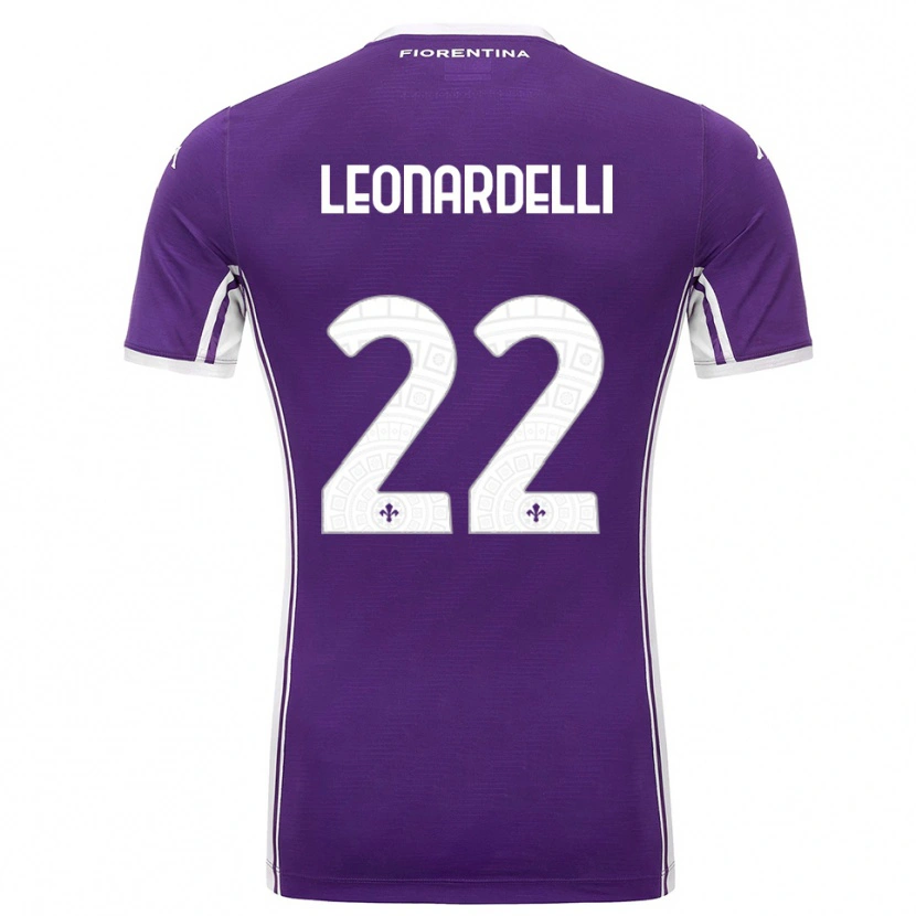 Danxen Damen Pietro Leonardelli #22 Lila Weiß Heimtrikot Trikot 2025/26 T-Shirt