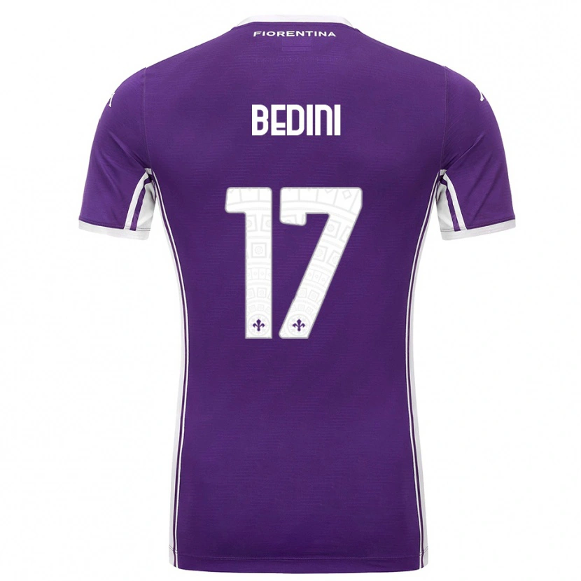 Danxen Damen Benedetta Bedini #17 Lila Weiß Heimtrikot Trikot 2025/26 T-Shirt