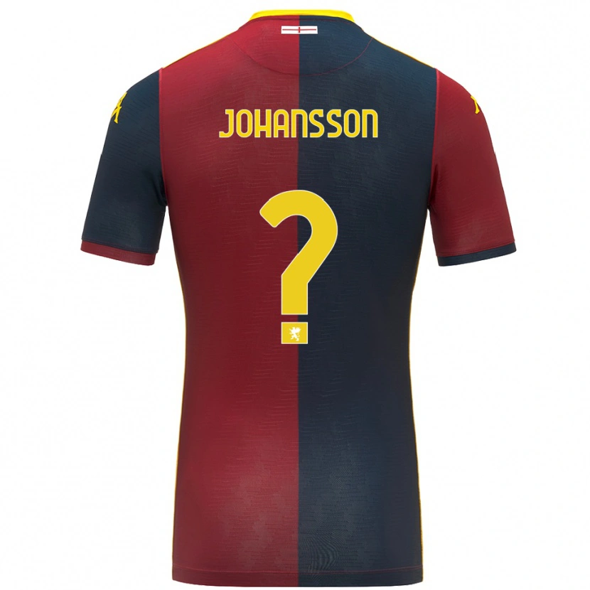 Danxen Damen Vincent Johansson #0 Rot Königsblau Heimtrikot Trikot 2025/26 T-Shirt
