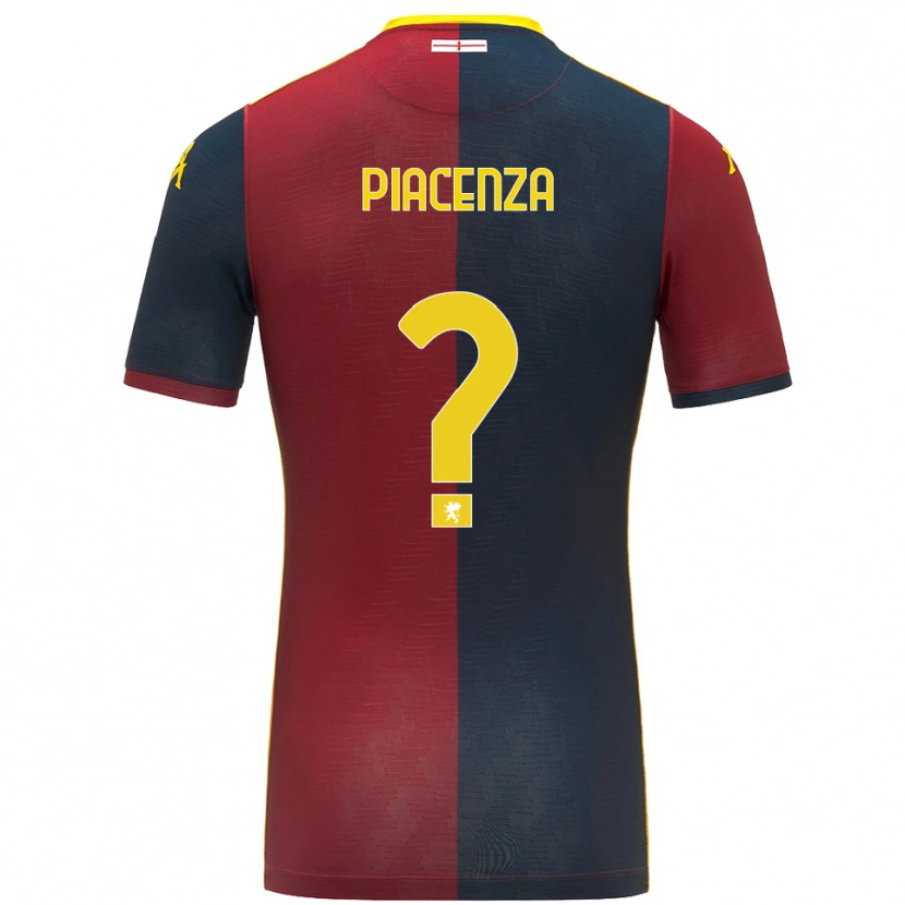 Danxen Damen Tommaso Piacenza #0 Rot Königsblau Heimtrikot Trikot 2025/26 T-Shirt