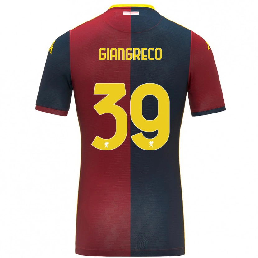Danxen Damen Nicolò Giangreco #39 Rot Königsblau Heimtrikot Trikot 2025/26 T-Shirt