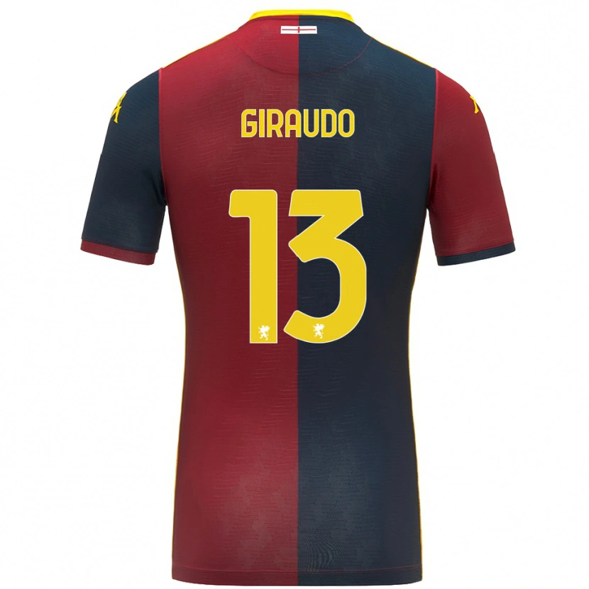 Danxen Damen Giuseppe Giraudo #13 Rot Königsblau Heimtrikot Trikot 2025/26 T-Shirt