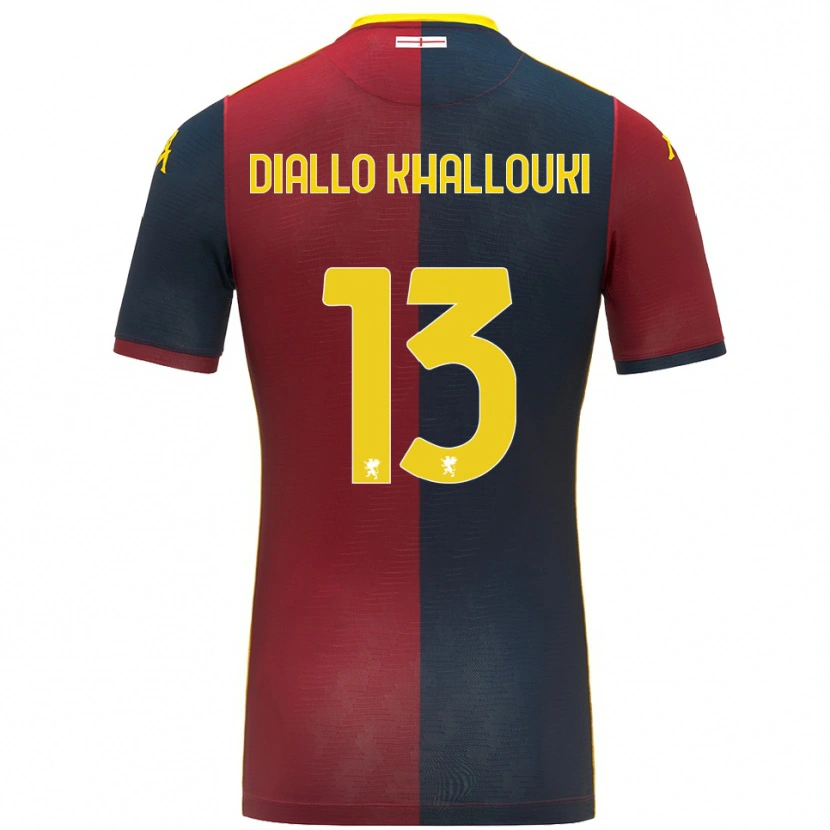 Danxen Damen Siaka Diallo Khallouki #13 Rot Königsblau Heimtrikot Trikot 2025/26 T-Shirt