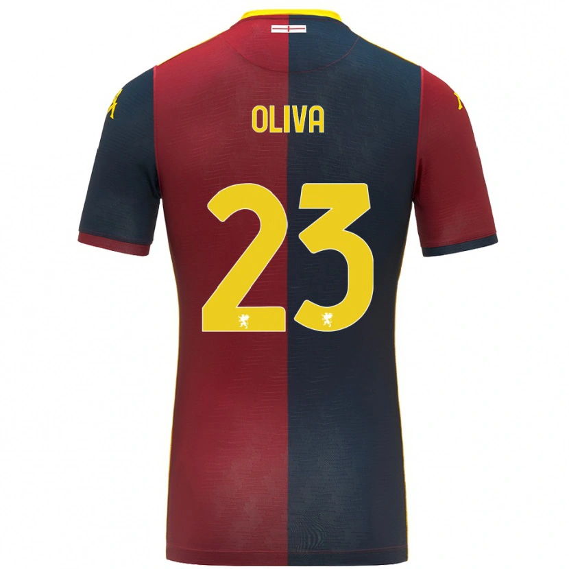 Danxen Damen Eleonora Oliva #23 Rot Königsblau Heimtrikot Trikot 2025/26 T-Shirt