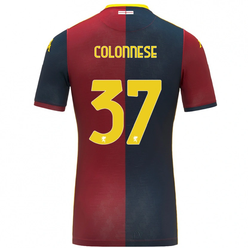 Danxen Damen Lorenzo Colonnese #37 Rot Königsblau Heimtrikot Trikot 2025/26 T-Shirt