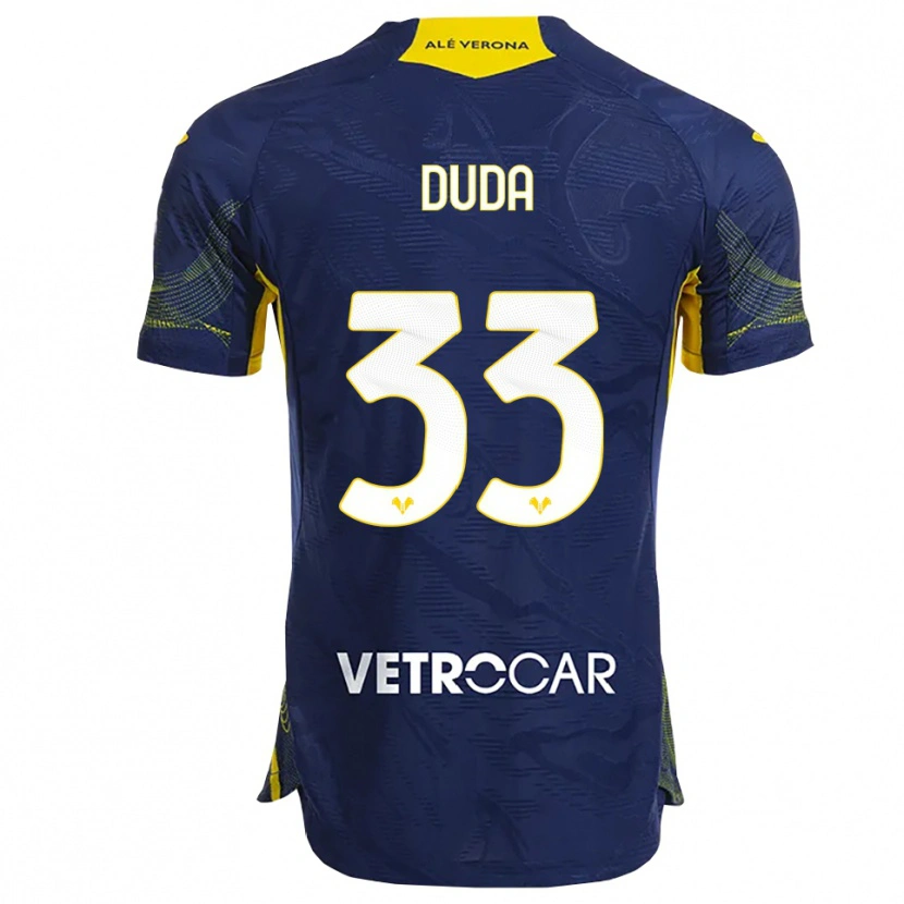 Danxen Damen Ondrej Duda #33 Marineblau Gelb Heimtrikot Trikot 2025/26 T-Shirt