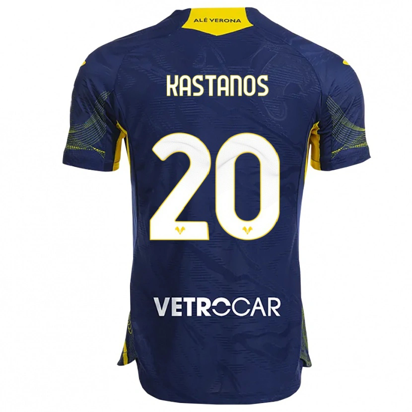 Danxen Damen Grigoris Kastanos #20 Marineblau Gelb Heimtrikot Trikot 2025/26 T-Shirt