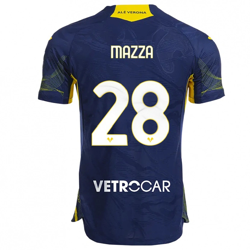 Danxen Damen Vittoria Karol Mazza #28 Marineblau Gelb Heimtrikot Trikot 2025/26 T-Shirt