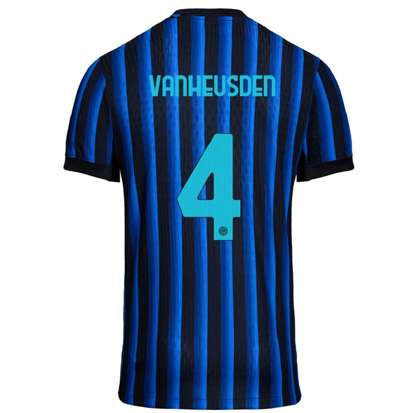 Danxen Damen Zinho Vanheusden #4 Schwarz Blau Heimtrikot Trikot 2025/26 T-Shirt