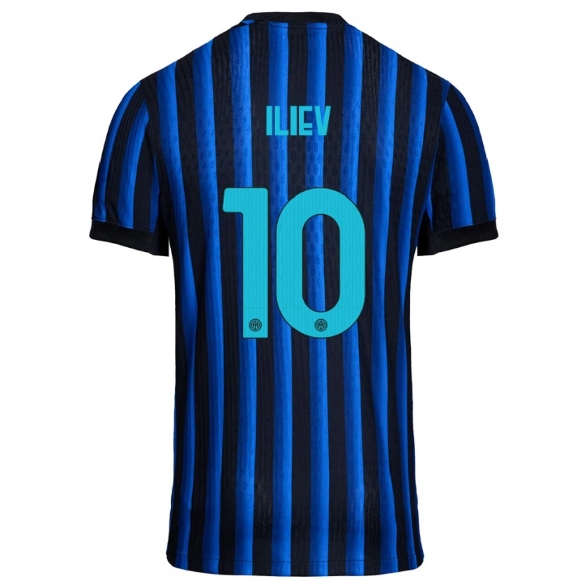 Danxen Damen Nikola Iliev #10 Schwarz Blau Heimtrikot Trikot 2025/26 T-Shirt