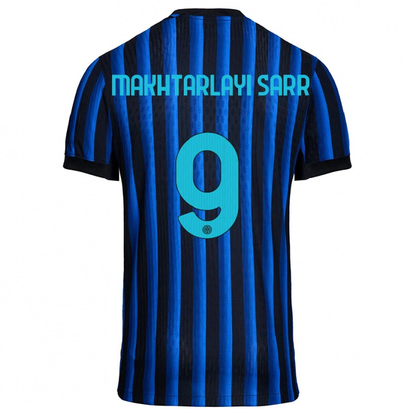 Danxen Damen Amadou Makhtarlayi Sarr #9 Schwarz Blau Heimtrikot Trikot 2025/26 T-Shirt