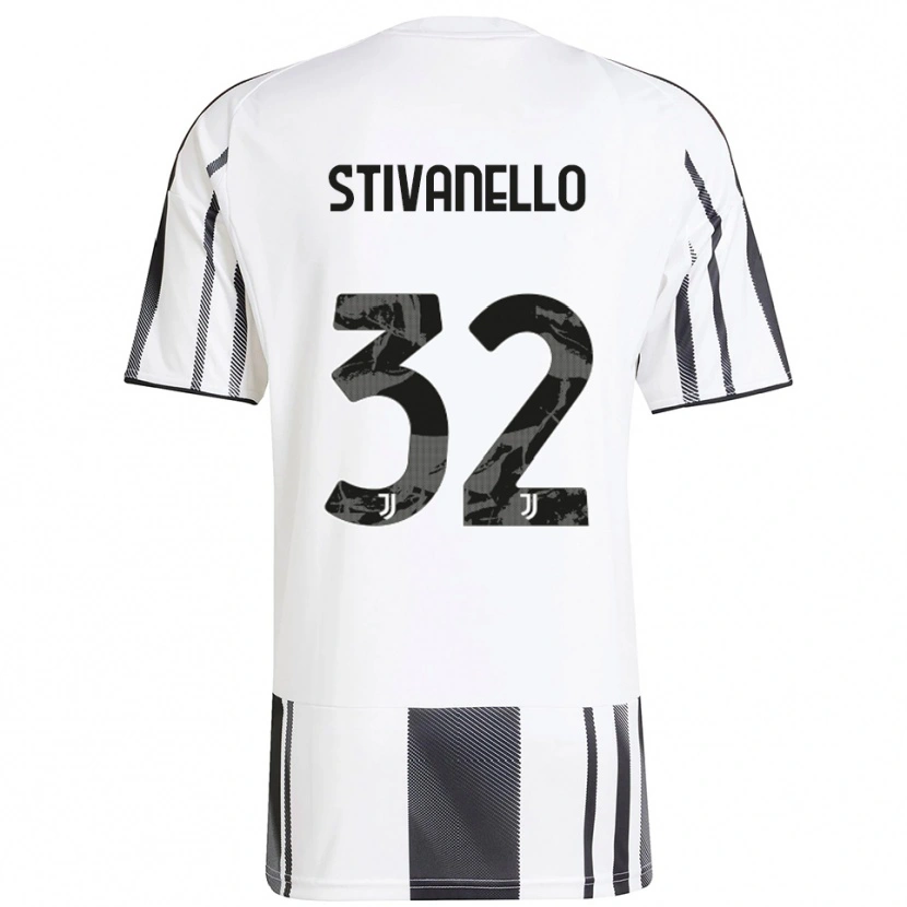 Danxen Damen Riccardo Stivanello #32 Weiß Schwarz Heimtrikot Trikot 2025/26 T-Shirt