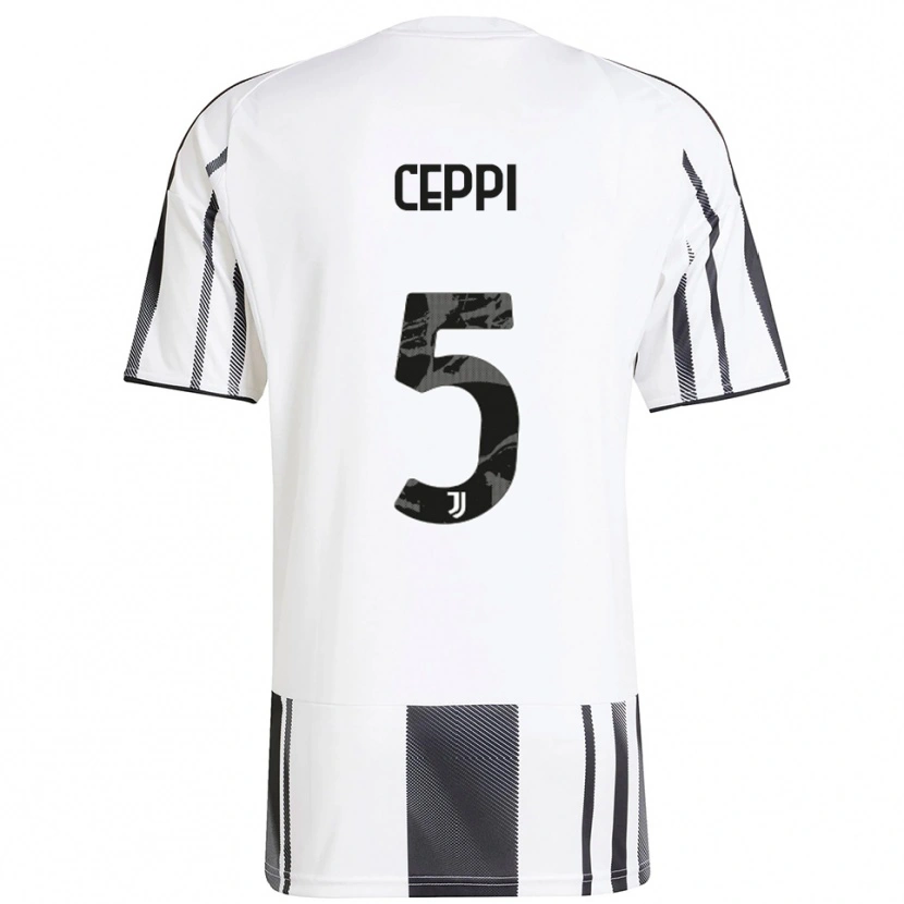 Danxen Damen Paolo Ceppi #5 Weiß Schwarz Heimtrikot Trikot 2025/26 T-Shirt