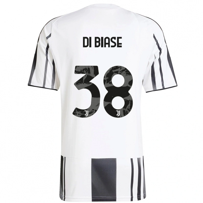Danxen Damen Gianmarco Di Biase #38 Weiß Schwarz Heimtrikot Trikot 2025/26 T-Shirt