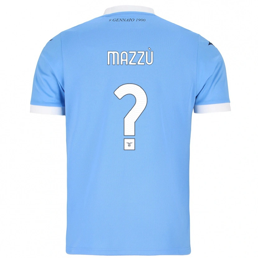 Danxen Damen Domenico Mazzù #0 Himmelblau Weiß Heimtrikot Trikot 2025/26 T-Shirt