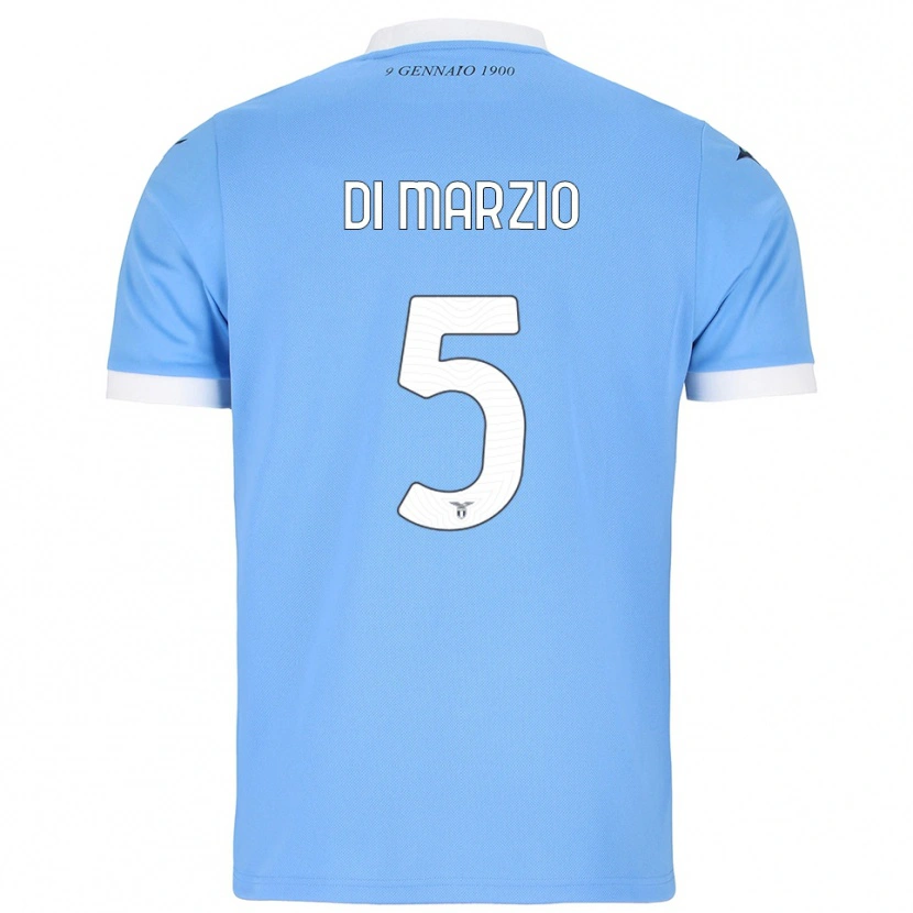 Danxen Damen Flavio Di Marzio #5 Himmelblau Weiß Heimtrikot Trikot 2025/26 T-Shirt