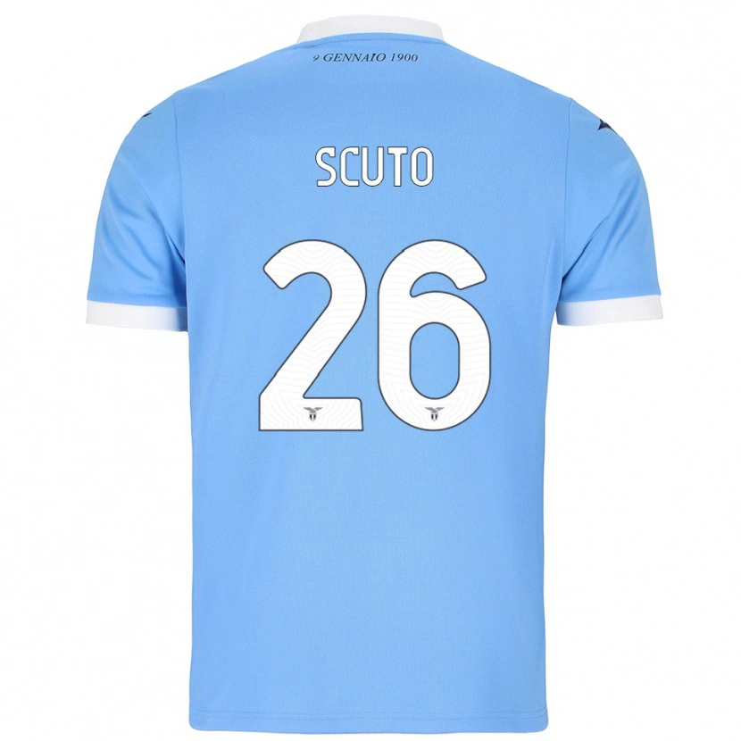 Danxen Damen Leonardo Scuto #26 Himmelblau Weiß Heimtrikot Trikot 2025/26 T-Shirt