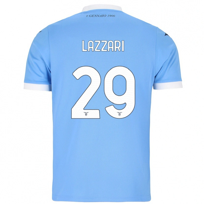 Danxen Damen Manuel Lazzari #29 Himmelblau Weiß Heimtrikot Trikot 2025/26 T-Shirt
