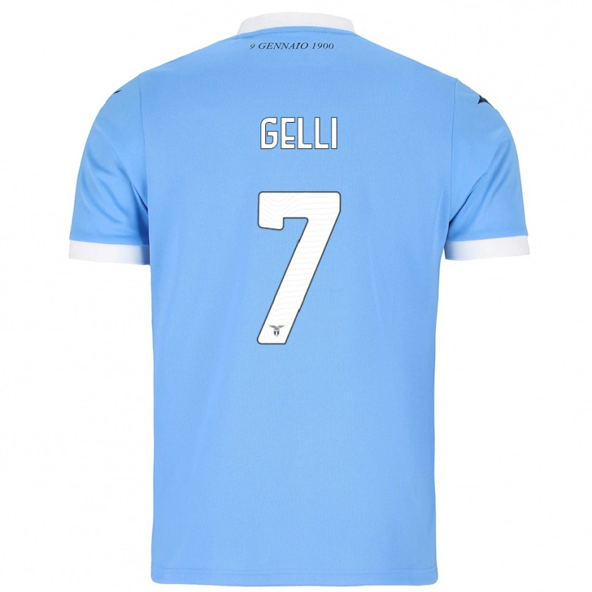 Danxen Damen Valerio Gelli #7 Himmelblau Weiß Heimtrikot Trikot 2025/26 T-Shirt