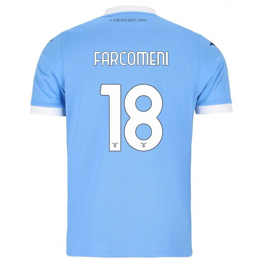 Danxen Damen Valerio Farcomeni #18 Himmelblau Weiß Heimtrikot Trikot 2025/26 T-Shirt