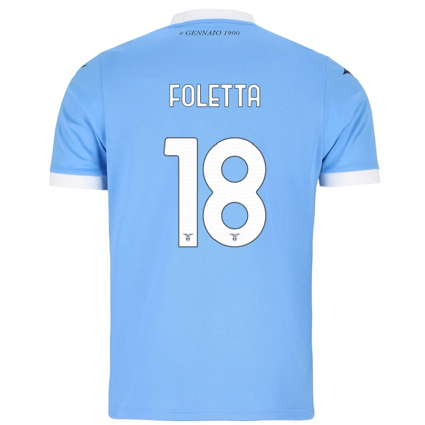 Danxen Damen Isabella Foletta #18 Himmelblau Weiß Heimtrikot Trikot 2025/26 T-Shirt