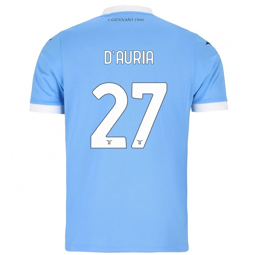 Danxen Damen Federica D'auria #27 Himmelblau Weiß Heimtrikot Trikot 2025/26 T-Shirt