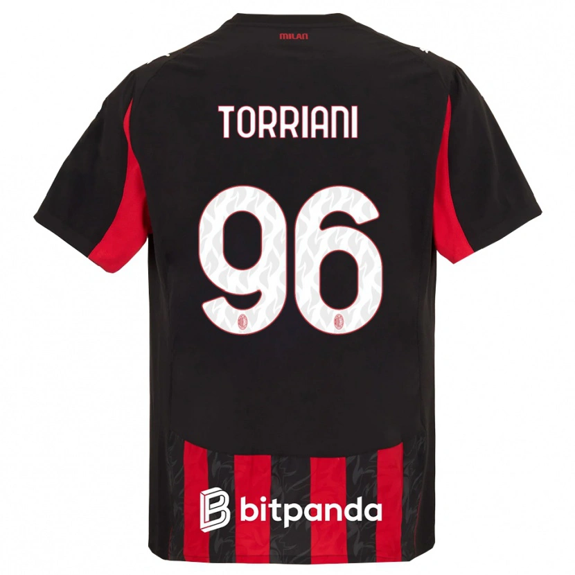 Danxen Damen Lorenzo Torriani #96 Rot Schwarz Heimtrikot Trikot 2025/26 T-Shirt