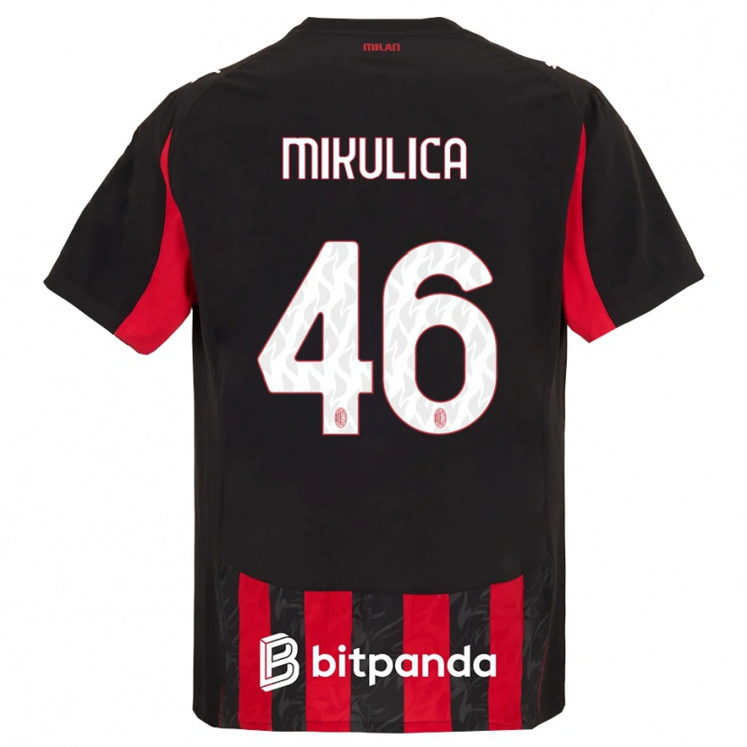 Danxen Damen Petra Mikulica #46 Rot Schwarz Heimtrikot Trikot 2025/26 T-Shirt
