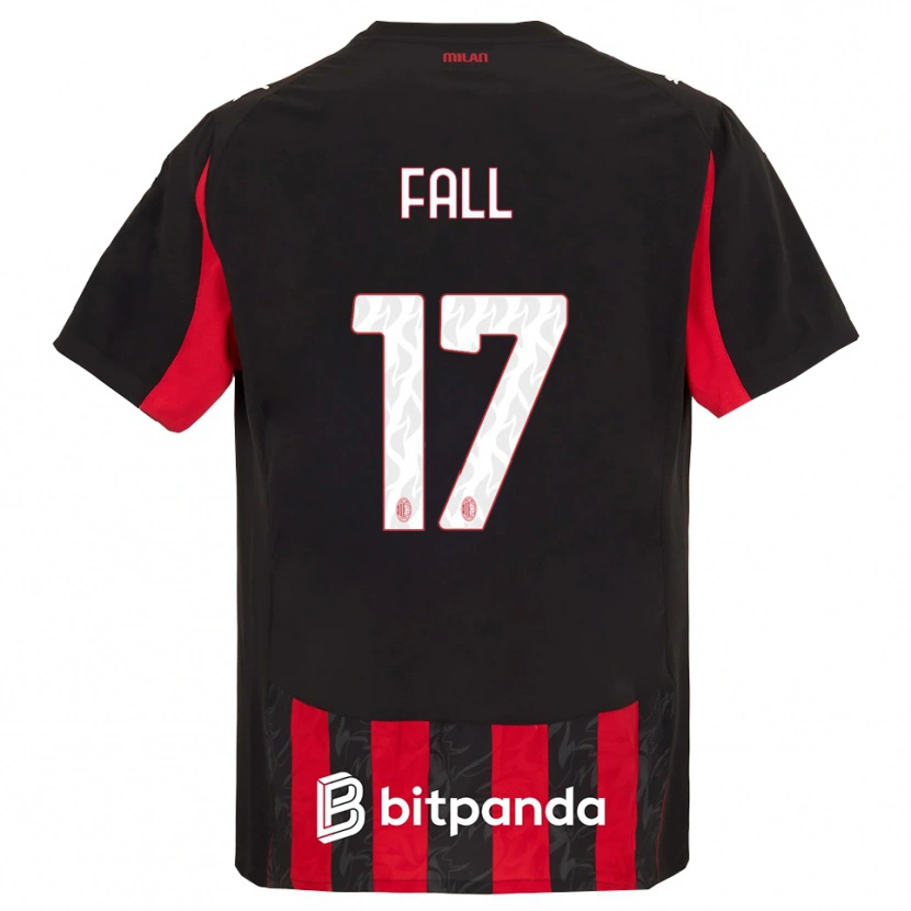 Danxen Damen Mbarick Fall #17 Rot Schwarz Heimtrikot Trikot 2025/26 T-Shirt