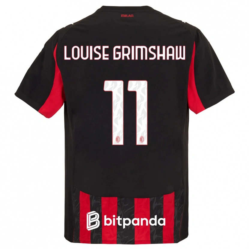 Danxen Damen Christy Louise Grimshaw #11 Rot Schwarz Heimtrikot Trikot 2025/26 T-Shirt